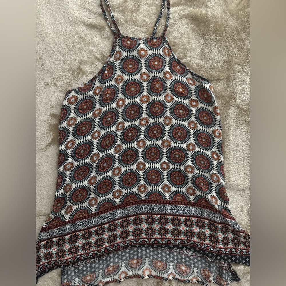 PacSun Multicolor Patterned Tank Top